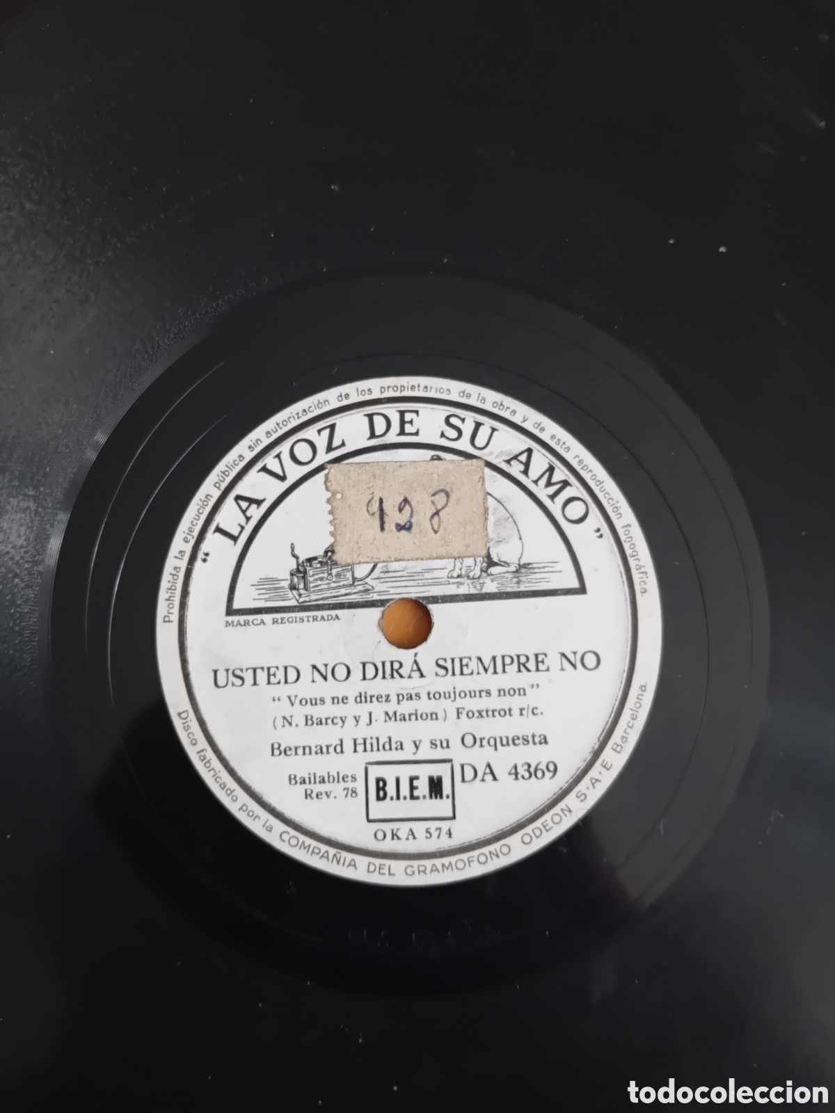 Discos de pizarra: BERNARD HILDA. UH UH. USTED NO DIRA SIEMPRE NO - Foto 2