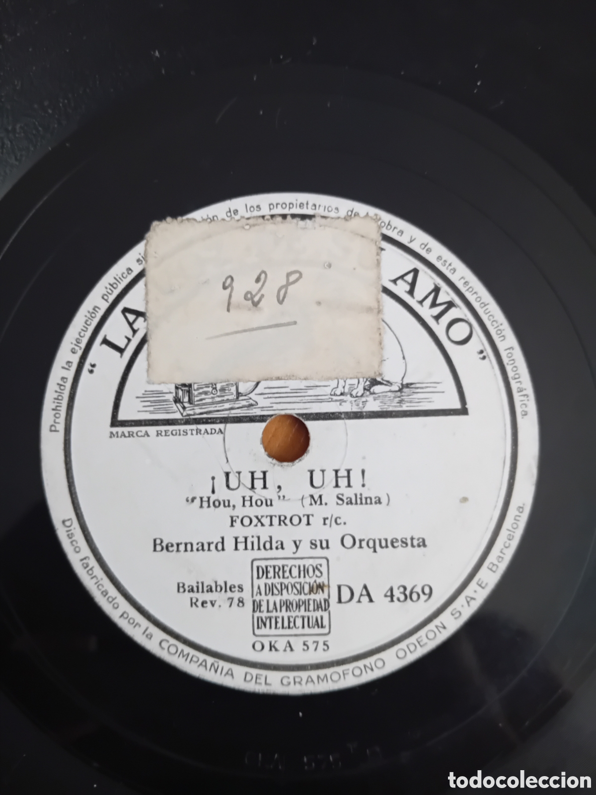 Discos de pizarra: BERNARD HILDA. UH UH. USTED NO DIRA SIEMPRE NO - Foto 4