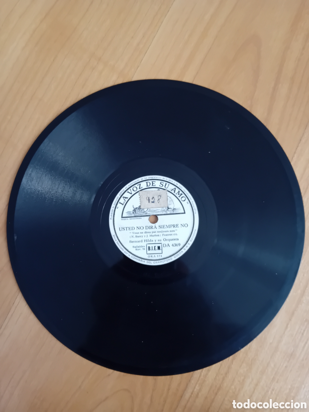 Discos de pizarra: BERNARD HILDA. UH UH. USTED NO DIRA SIEMPRE NO - Foto 1