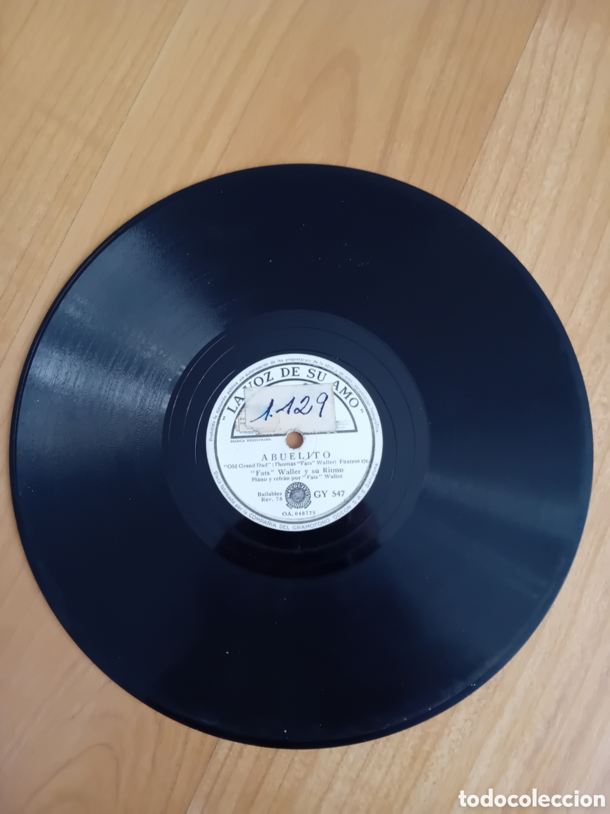 Discos de pizarra: FATS WALLER. RICITOS INFANTILES. ABUELITO - Foto 1