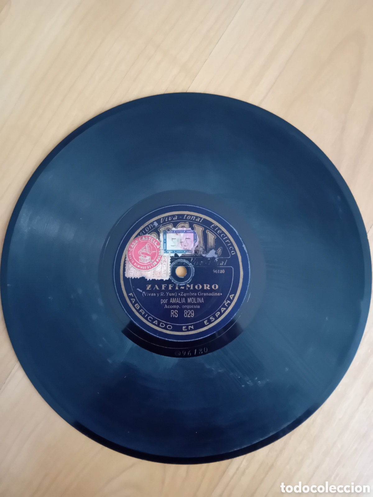 Discos de pizarra: AMALIA MOLINA. ZAFFI MORO. SOLEARES - Foto 3