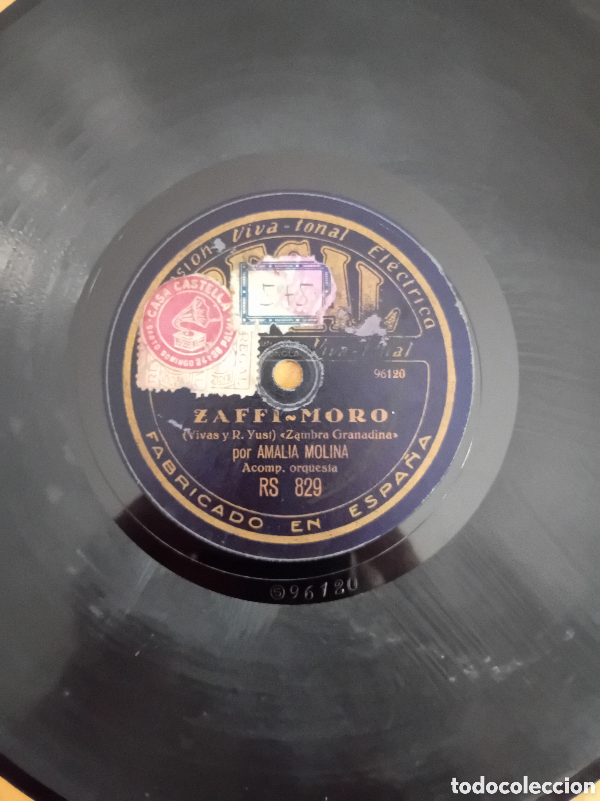 Discos de pizarra: AMALIA MOLINA. ZAFFI MORO. SOLEARES - Foto 4