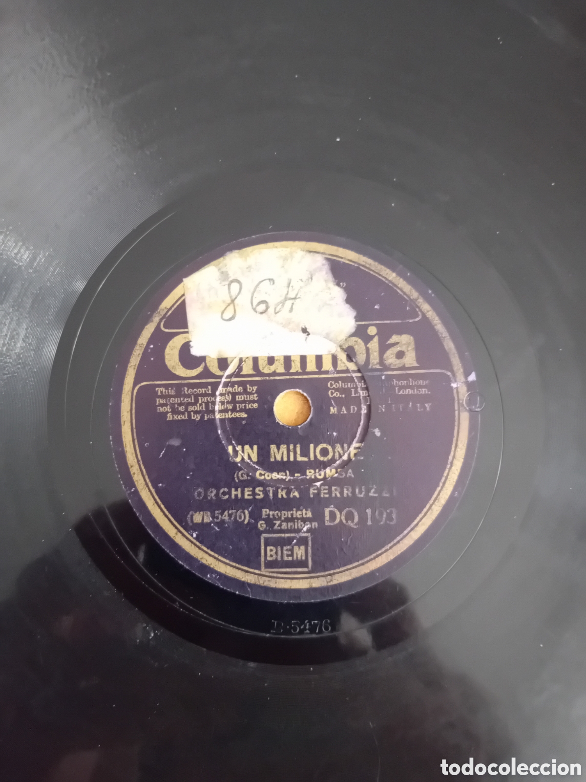 Discos de pizarra: ORCHESTRA FERRUZZI. GUITARRERO. UN MILIONE - Foto 4