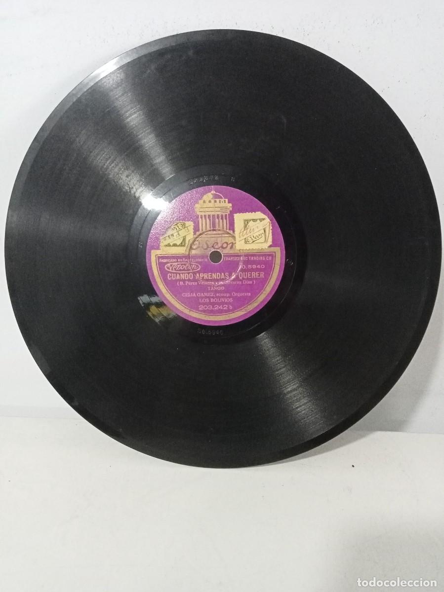 Discos de pizarra: Celia Gamez - Una limosnita / Cu&aacute;ndo aprendas a querer - Foto 2