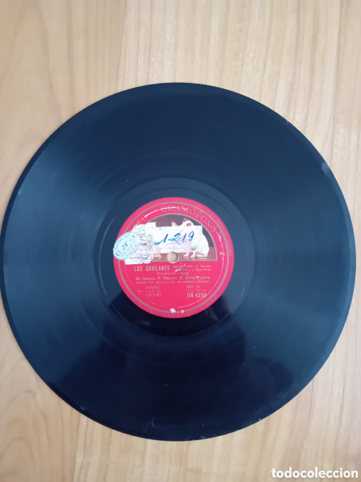 Discos de pizarra: LOS GAVILANES. ISAURA. MAYRAL. BRITO. - Foto 3