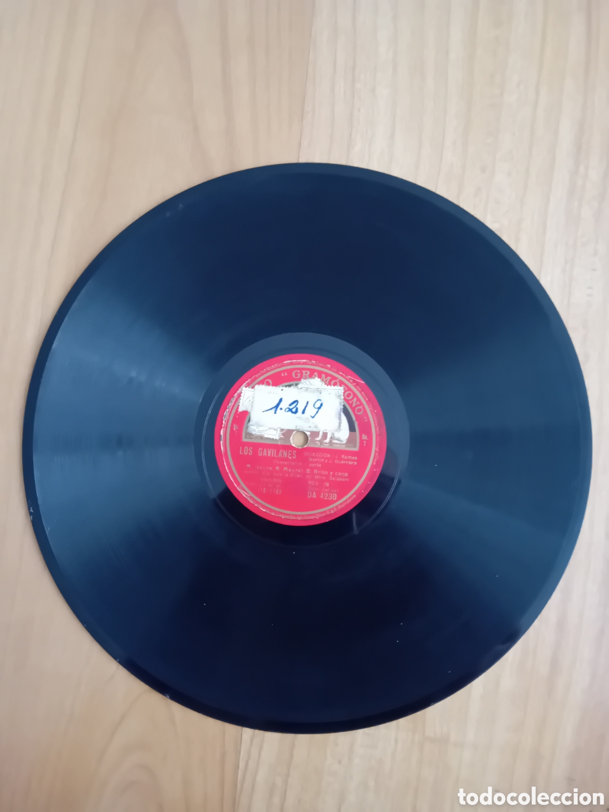 Discos de pizarra: LOS GAVILANES. ISAURA. MAYRAL. BRITO. - Foto 1