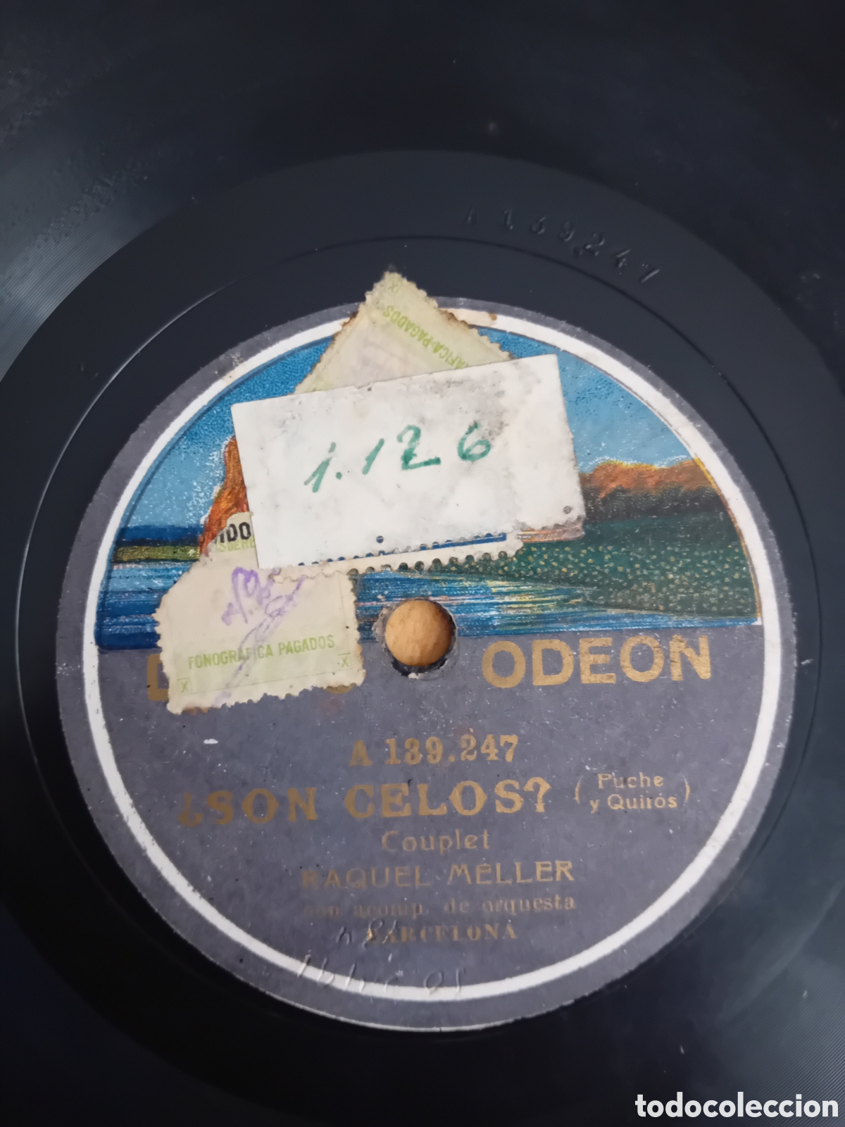 Discos de pizarra: RAQUEL MELLER. SON CELOS. ORACION A SANTA RITA - Foto 4