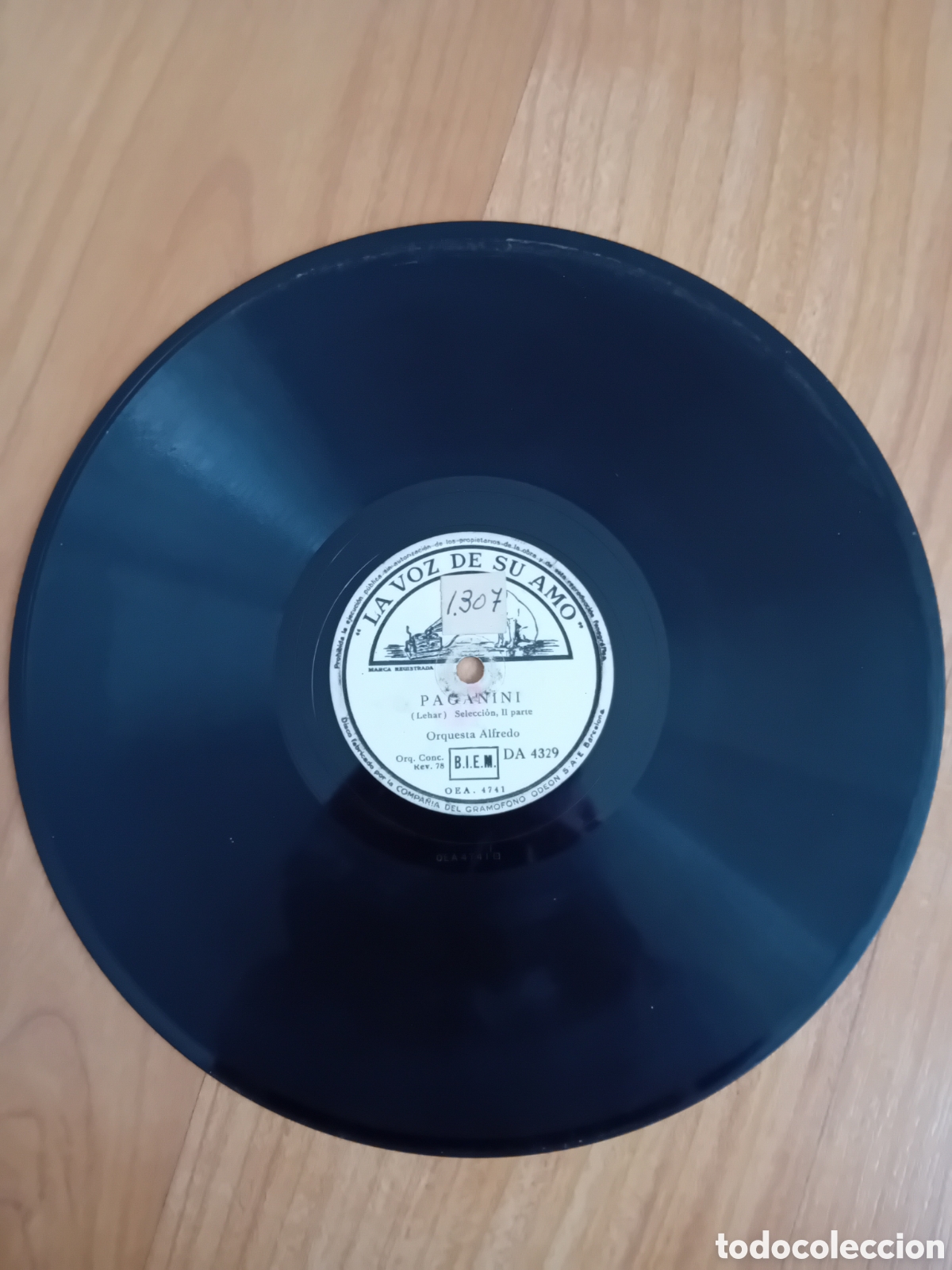 Discos de pizarra: ORQUESTA ALFREDO. PAGANINI - Foto 3