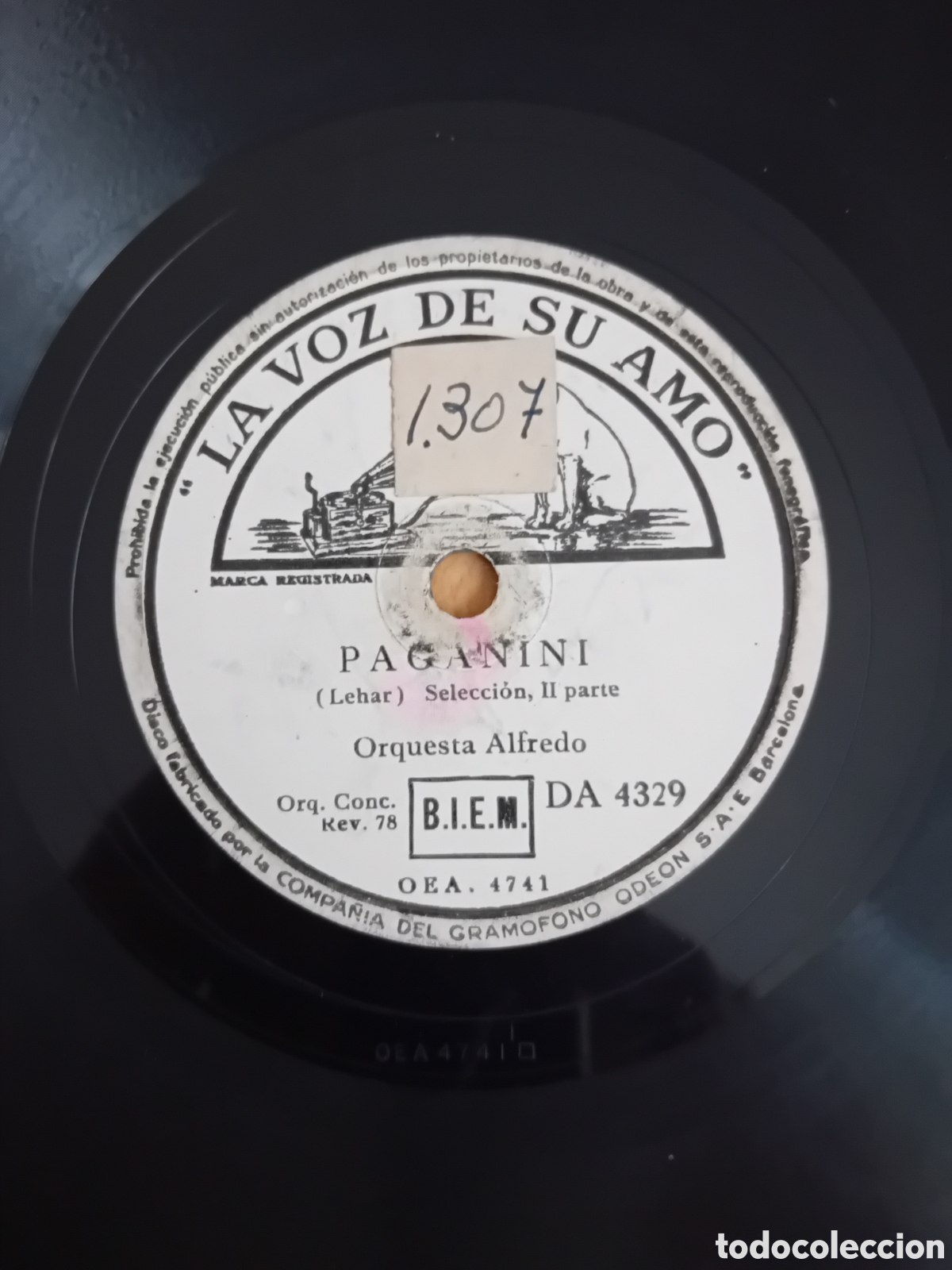 Discos de pizarra: ORQUESTA ALFREDO. PAGANINI - Foto 4
