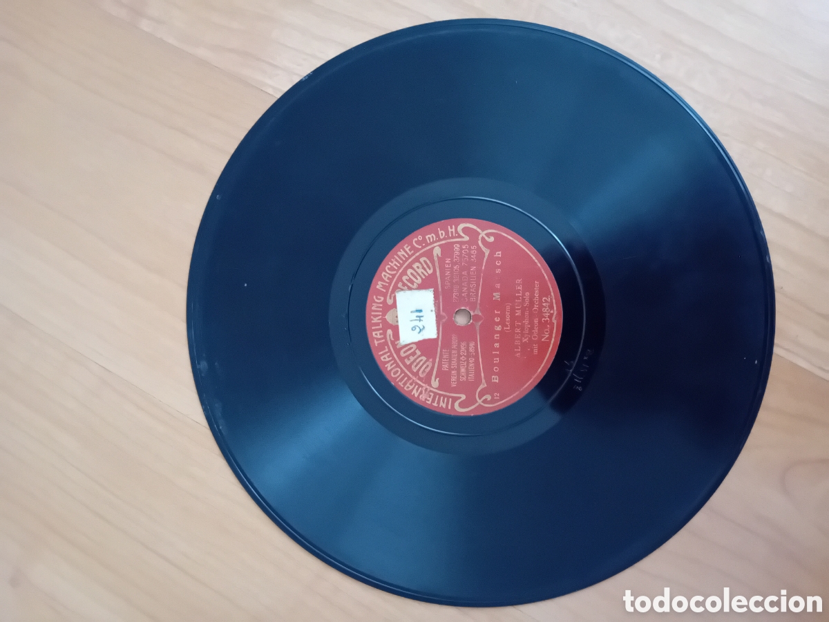 Discos de pizarra: ALBERT MULLER. BOULANGER MARSCH. LA MADRILENA - Foto 3