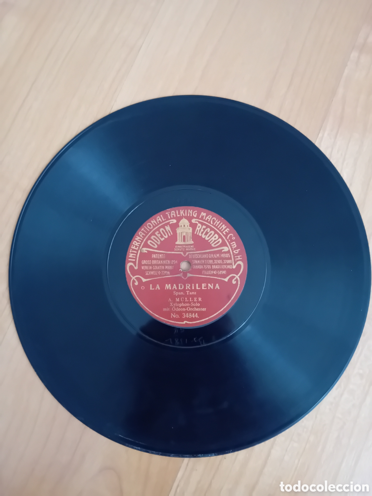 Discos de pizarra: ALBERT MULLER. BOULANGER MARSCH. LA MADRILENA - Foto 1