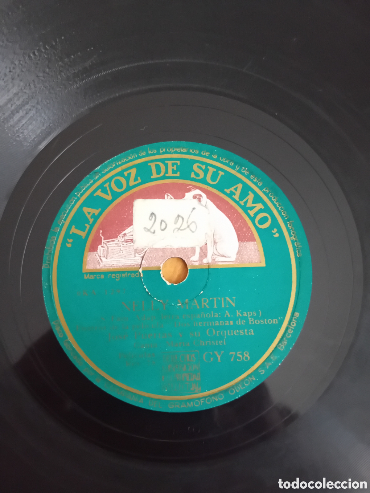 Discos de pizarra: JOSE PUERTAS. NELLY MARTIN. LA CANCION DEL MAR - Foto 4
