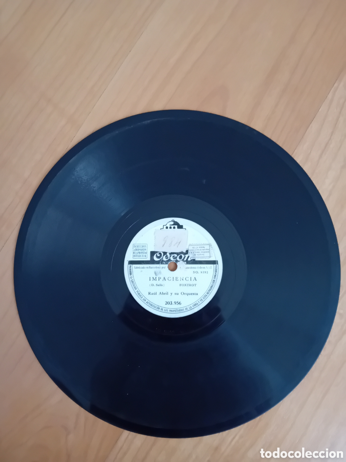 Discos de pizarra: RAUL ABRIL. TE AME EN SILENCIO. IMPACIENCIA - Foto 3