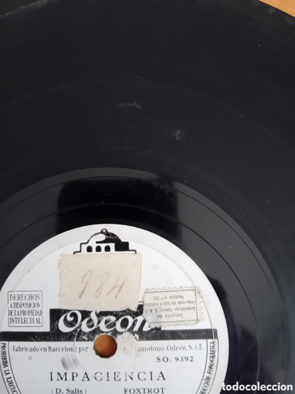 Discos de pizarra: RAUL ABRIL. TE AME EN SILENCIO. IMPACIENCIA - Foto 6