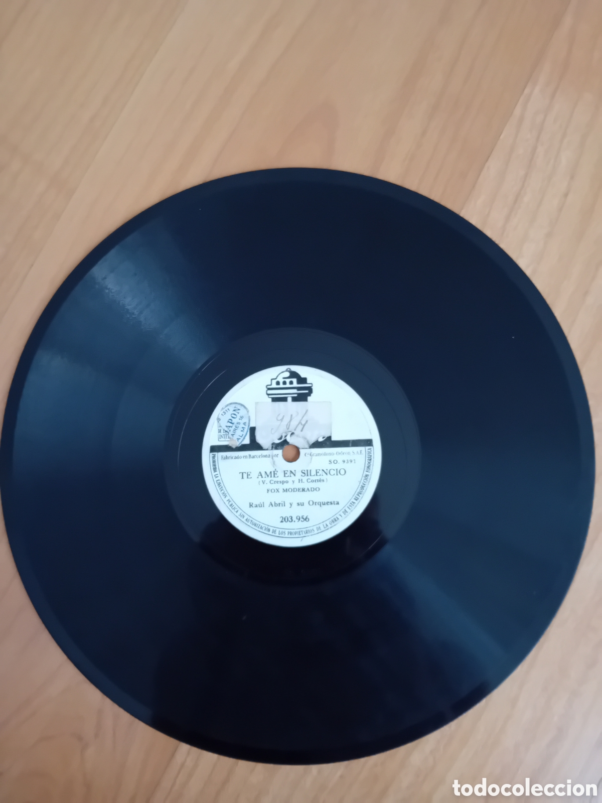 Discos de pizarra: RAUL ABRIL. TE AME EN SILENCIO. IMPACIENCIA - Foto 1