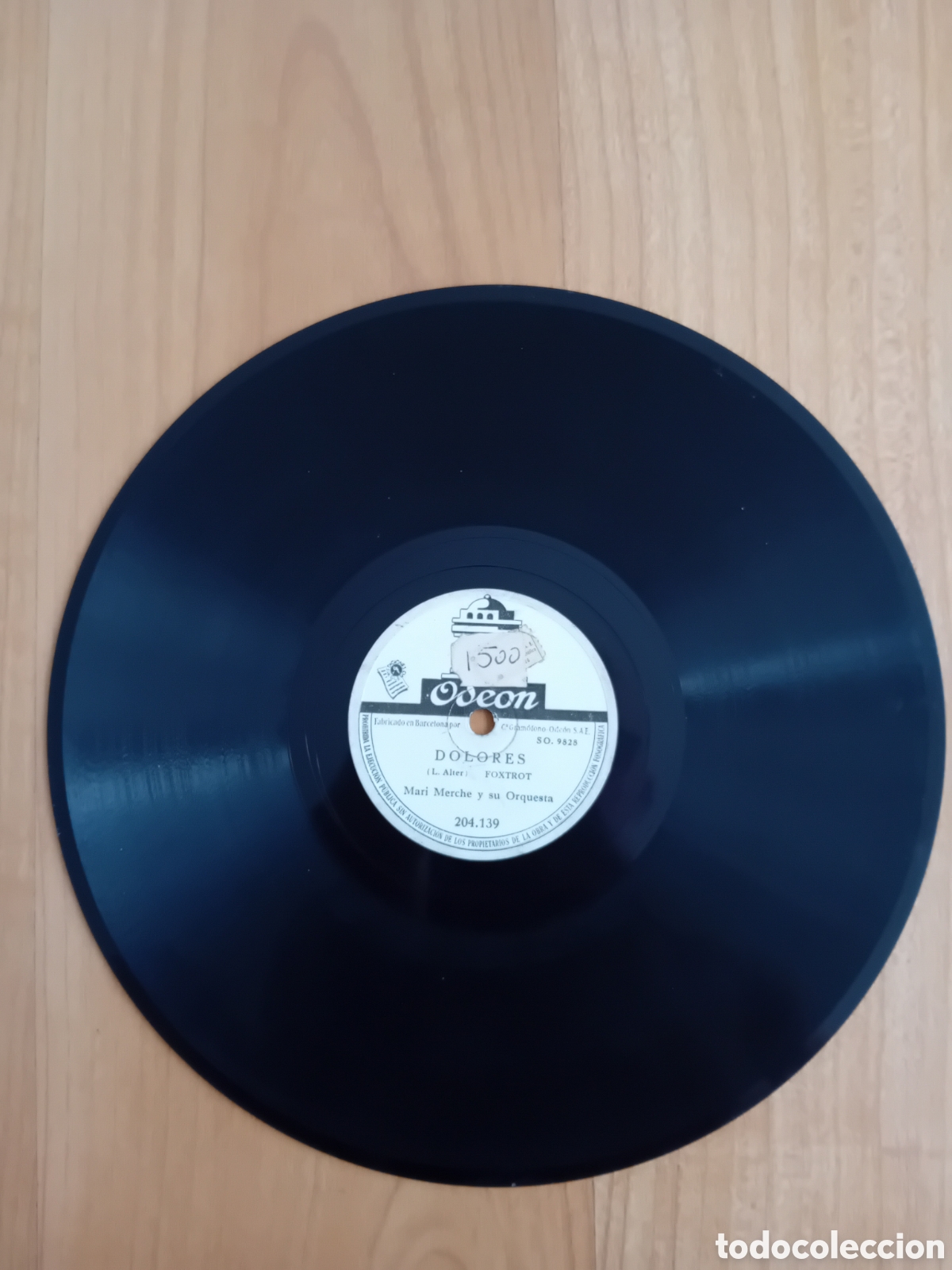 Discos de pizarra: MARI MERCHE. DOLORES. A SOLAS VOY - Foto 4