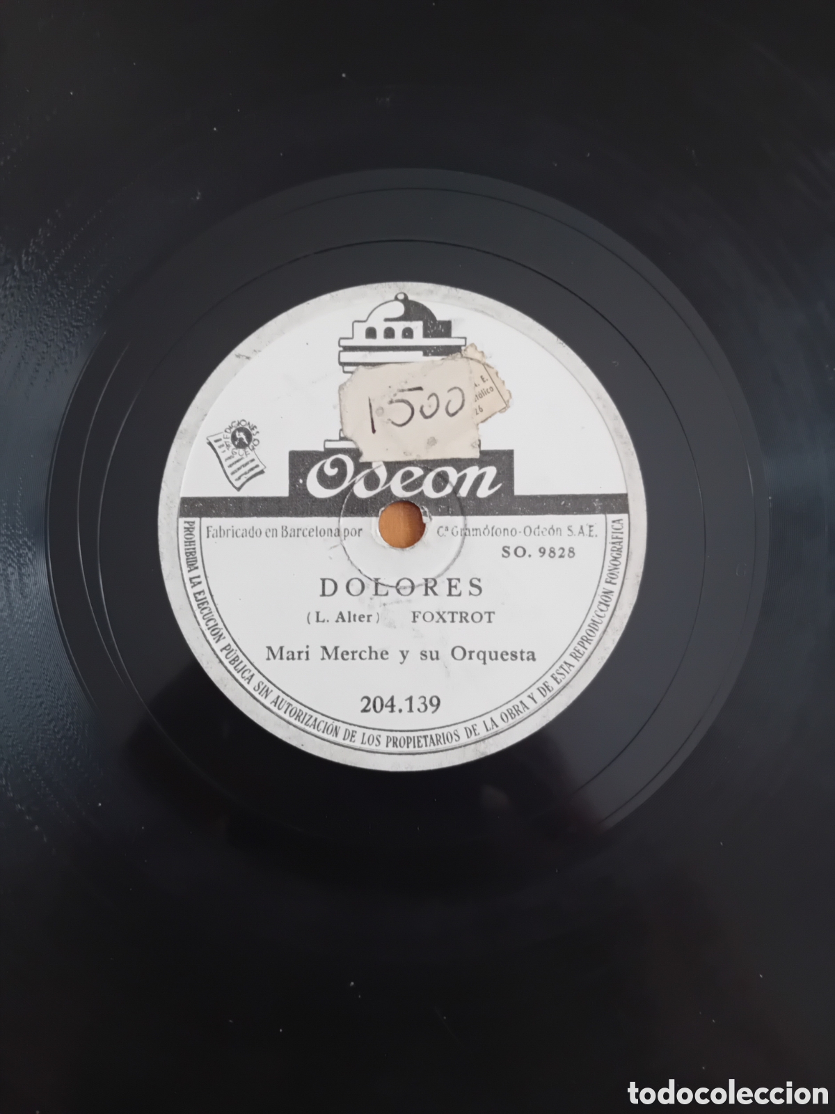 Discos de pizarra: MARI MERCHE. DOLORES. A SOLAS VOY - Foto 5