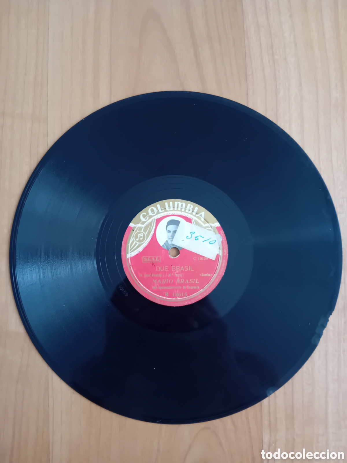 Discos de pizarra: MARIO BRASIL. TINIEBLAS DE DOLOR. QUE BRASIL - Foto 1