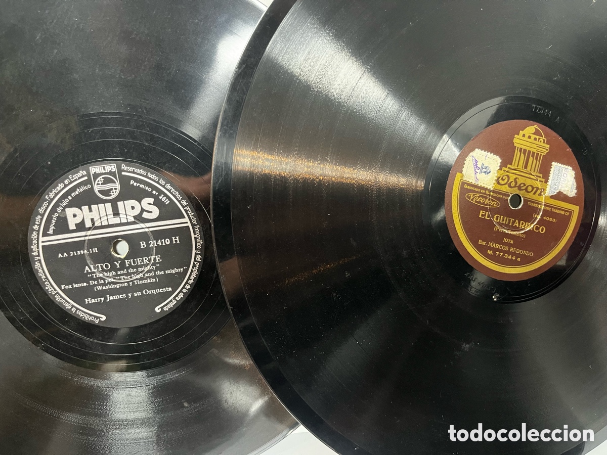 Discos de pizarra: Lote 20 discos de pizarra para gram&oacute;fono - Foto 3