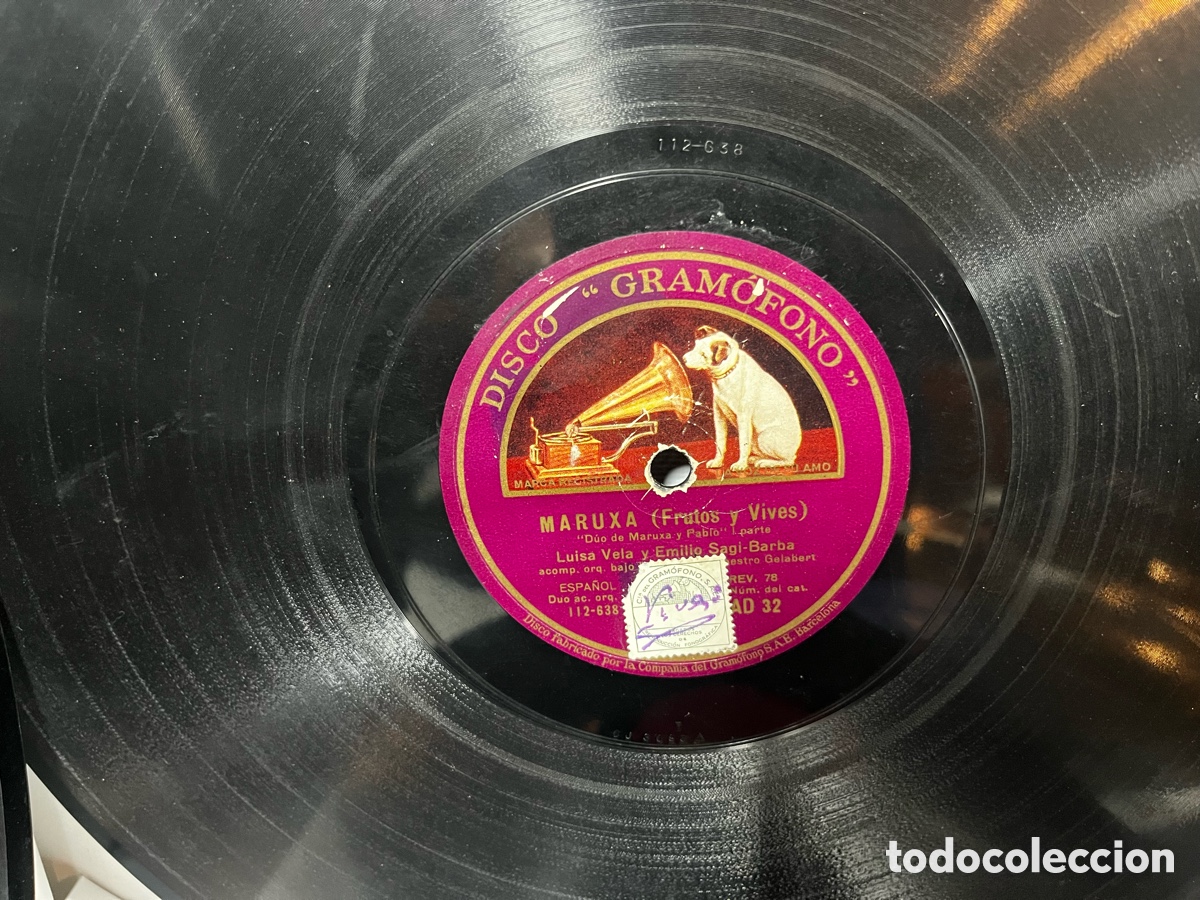 Discos de pizarra: Lote 20 discos de pizarra para gram&oacute;fono - Foto 4
