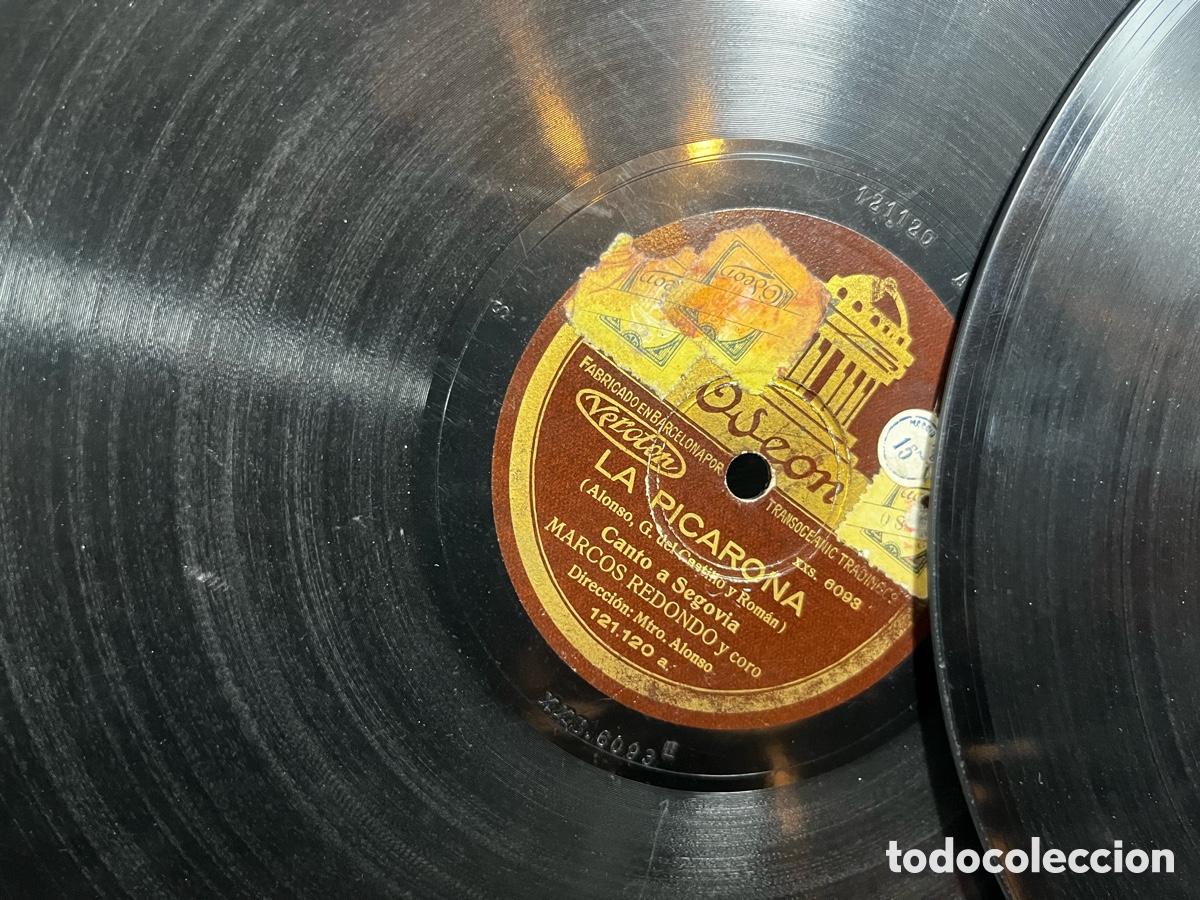 Discos de pizarra: Lote 20 discos de pizarra para gram&oacute;fono - Foto 7