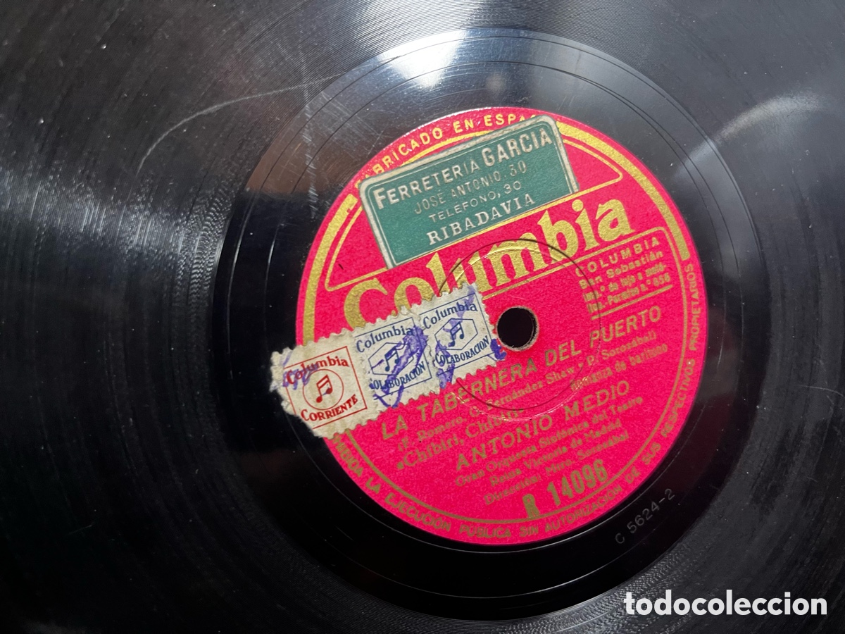 Discos de pizarra: Lote 20 discos de pizarra para gram&oacute;fono - Foto 8