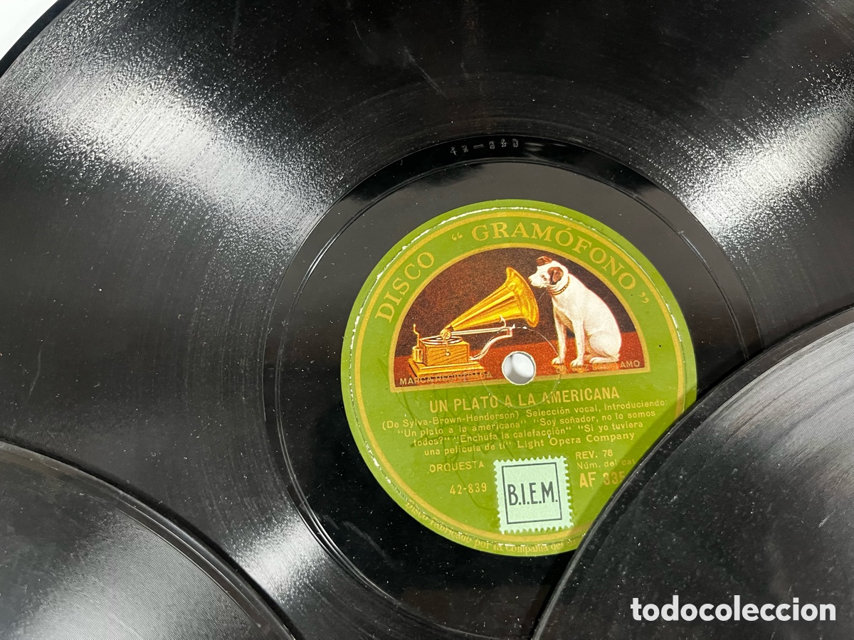 Discos de pizarra: Lote 20 discos de pizarra para gram&oacute;fono - Foto 12