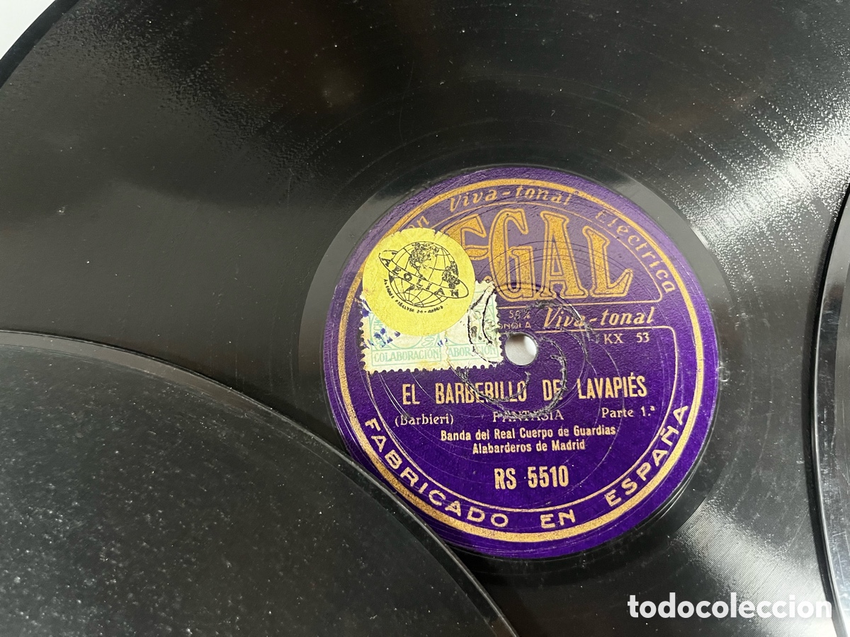 Discos de pizarra: Lote 20 discos de pizarra para gram&oacute;fono - Foto 13