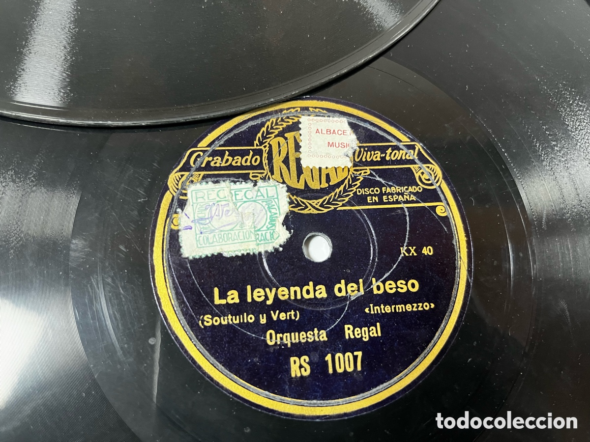 Discos de pizarra: Lote 20 discos de pizarra para gram&oacute;fono - Foto 18