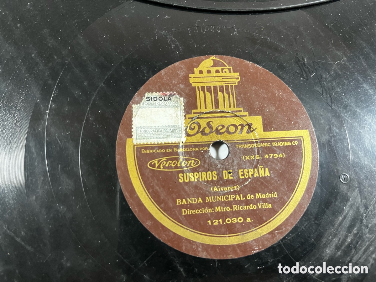Discos de pizarra: Lote 20 discos de pizarra para gram&oacute;fono - Foto 19