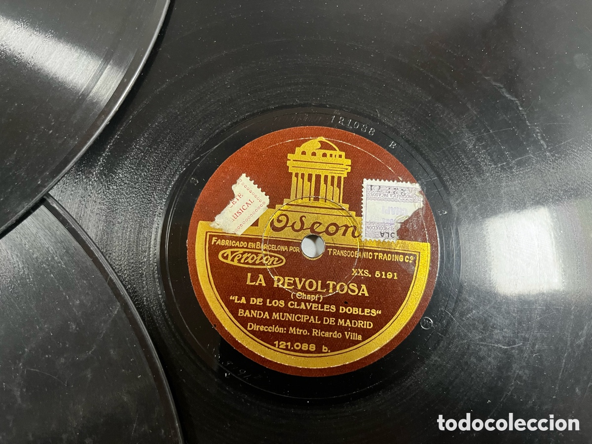 Discos de pizarra: Lote 20 discos de pizarra para gram&oacute;fono - Foto 20