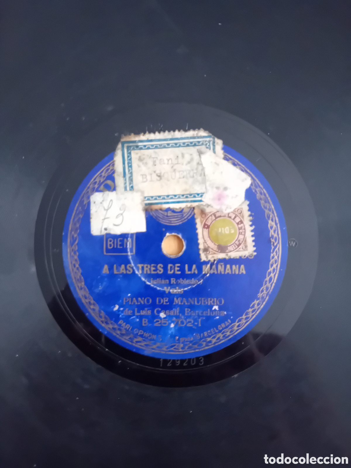 Discos de pizarra: LUIS CASALI. MERCEDITAS. A LAS TRES DE LA MA&Ntilde;ANA - Foto 4