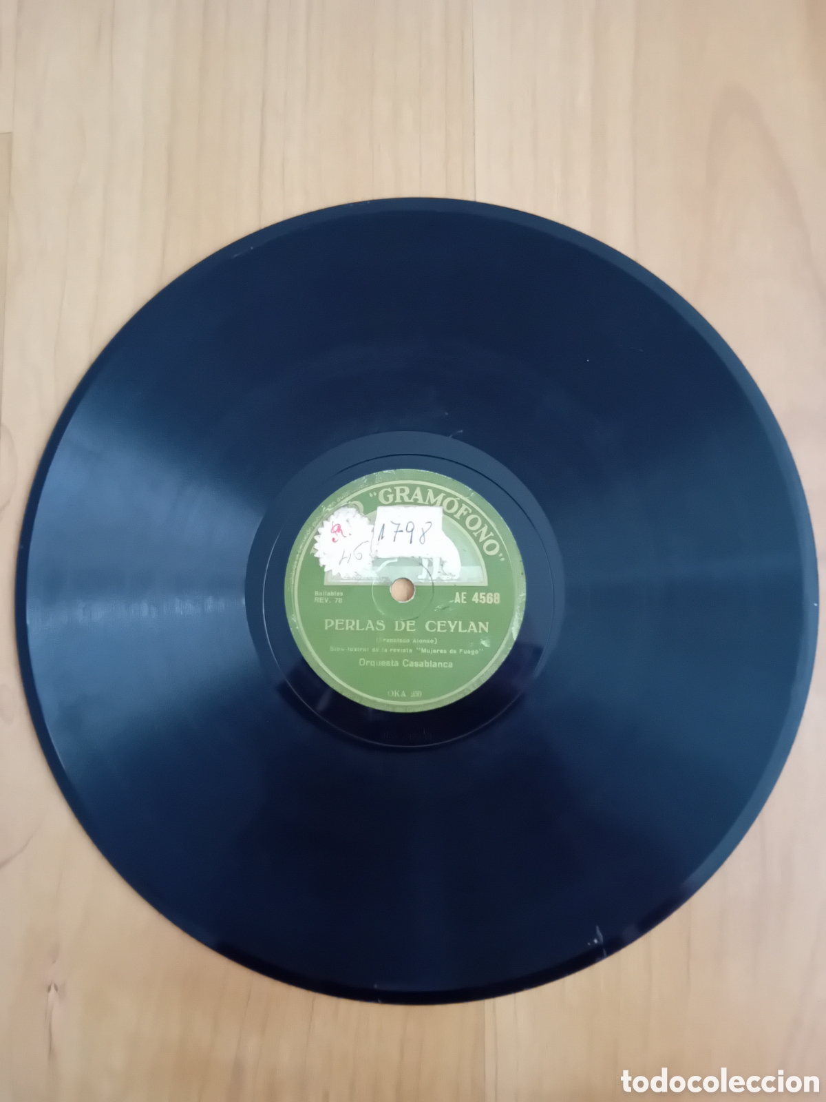 Discos de pizarra: ORQUESTA CASABLANCA. PERLAS DE CEYLAN. LA CALIXTA - Foto 4