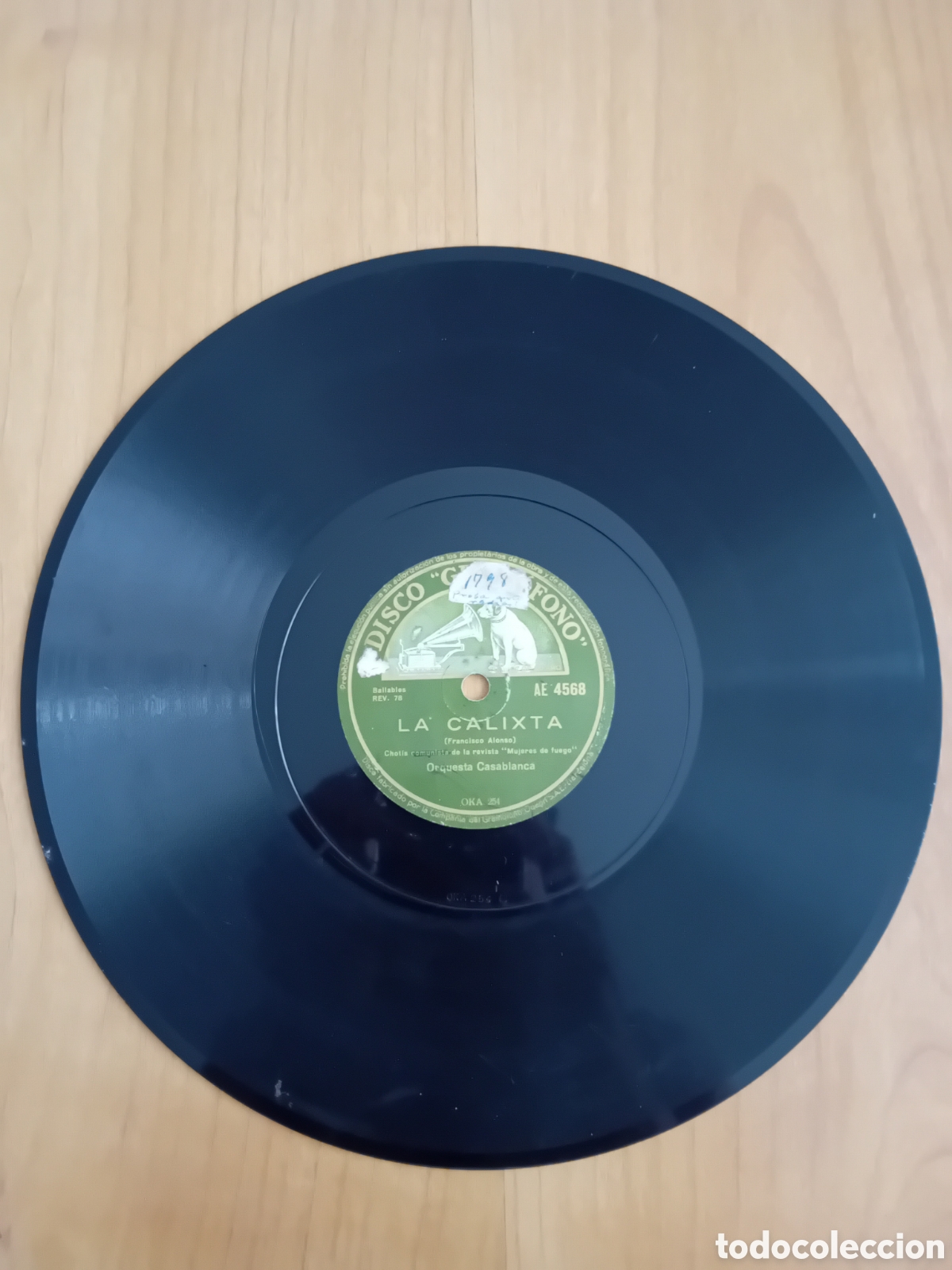 Discos de pizarra: ORQUESTA CASABLANCA. PERLAS DE CEYLAN. LA CALIXTA - Foto 1