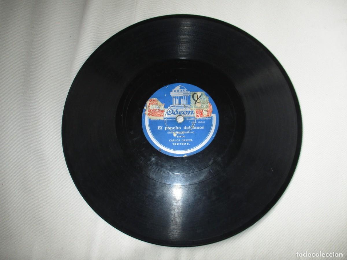 Discos de pizarra: TANGOS DE GARDEL: EL PONCHO DEL AMOR Y ARACA CORAZ&Oacute;N. ODE&Oacute;N. - Foto 3