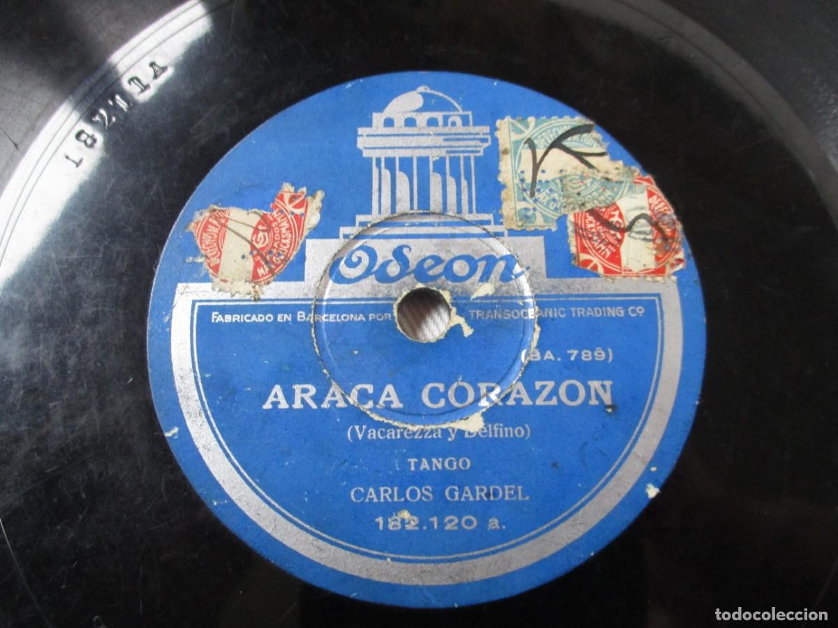 Discos de pizarra: TANGOS DE GARDEL: EL PONCHO DEL AMOR Y ARACA CORAZ&Oacute;N. ODE&Oacute;N. - Foto 4