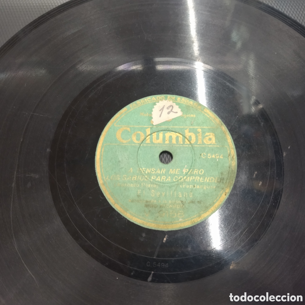 Discos de pizarra: DISCO PIZARRA CAMPANITAS EL SEVILLANO - Foto 1