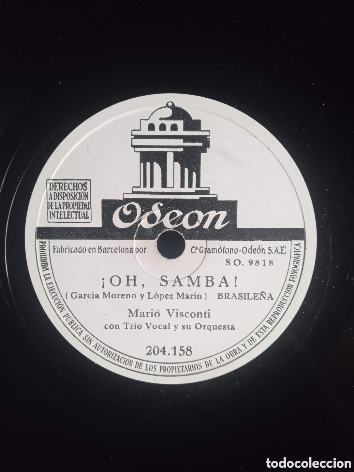Discos de pizarra: Lote de 14 discos de gram&oacute;fono. - Foto 4