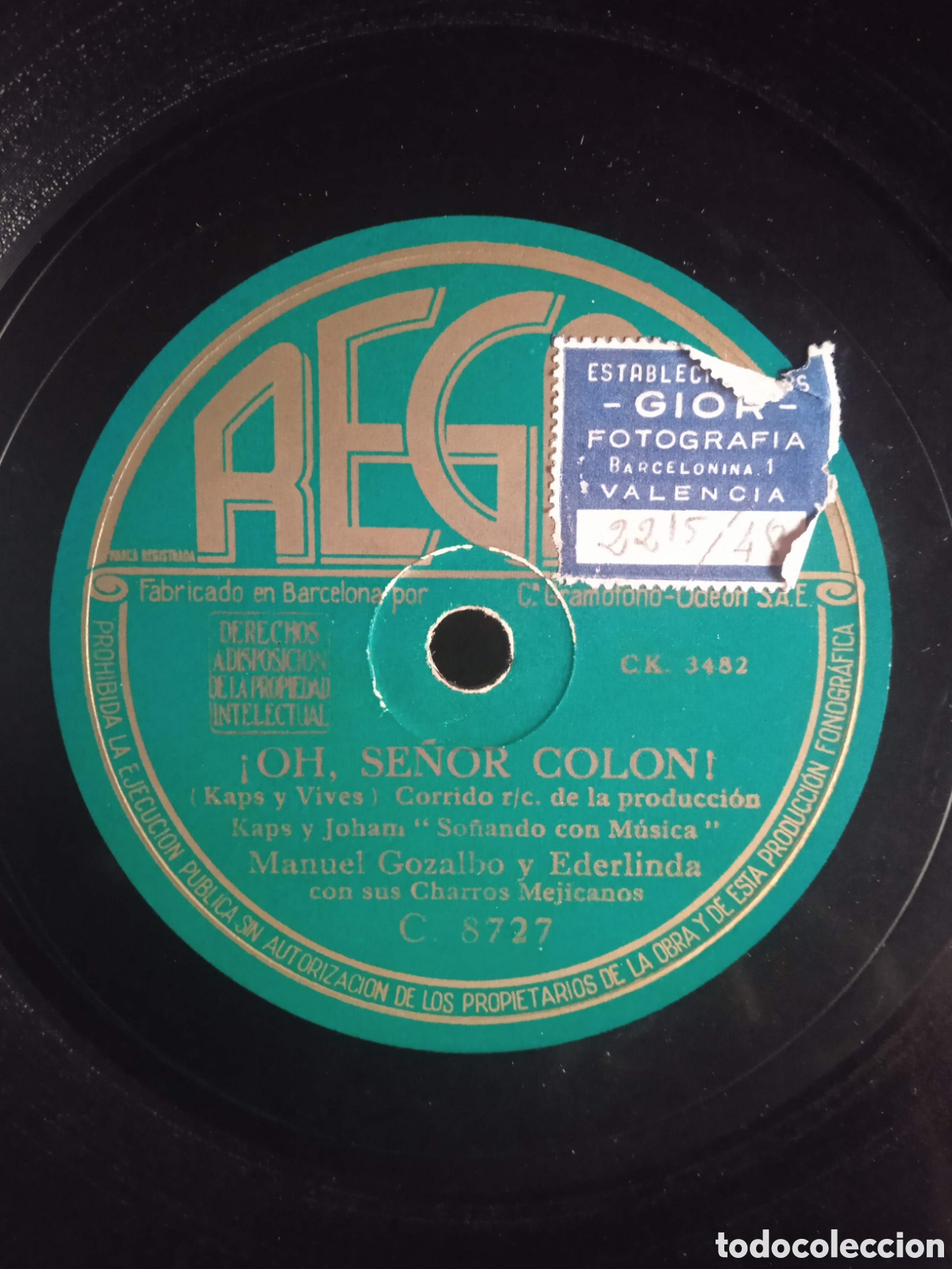 Discos de pizarra: Lote de 14 discos de gram&oacute;fono. - Foto 8