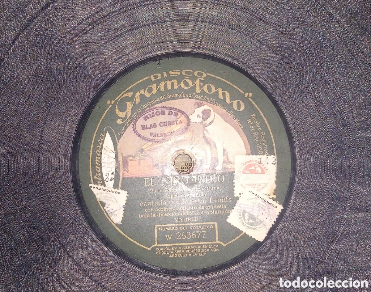 Discos de pizarra: Lote de 14 discos de gram&oacute;fono. - Foto 11