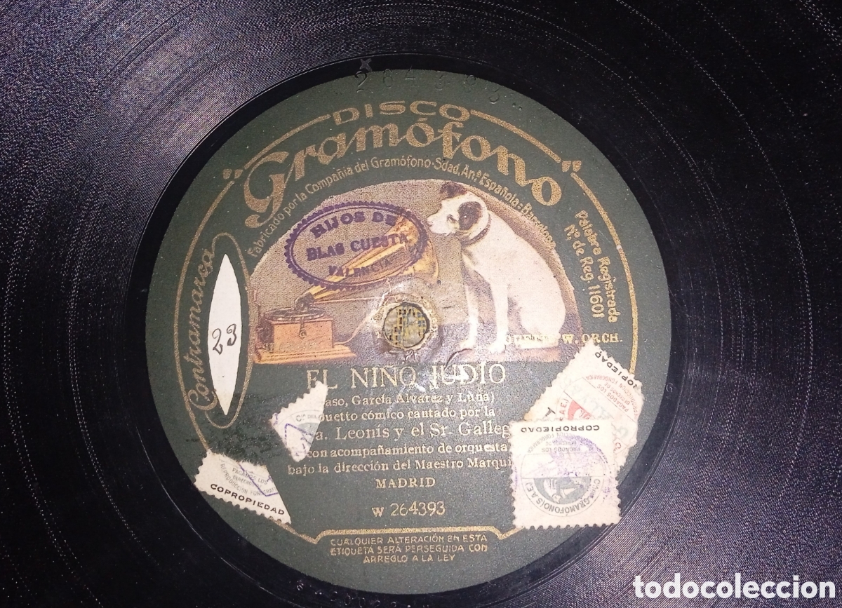 Discos de pizarra: Lote de 14 discos de gram&oacute;fono. - Foto 12
