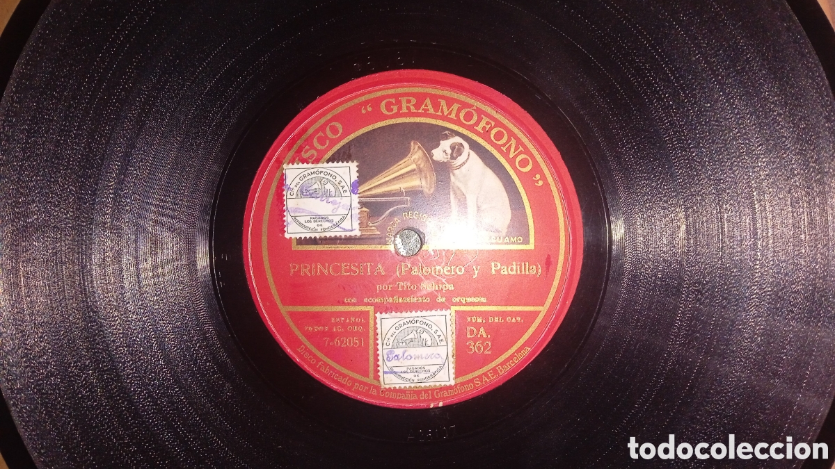 Discos de pizarra: Lote de 14 discos de gram&oacute;fono. - Foto 21