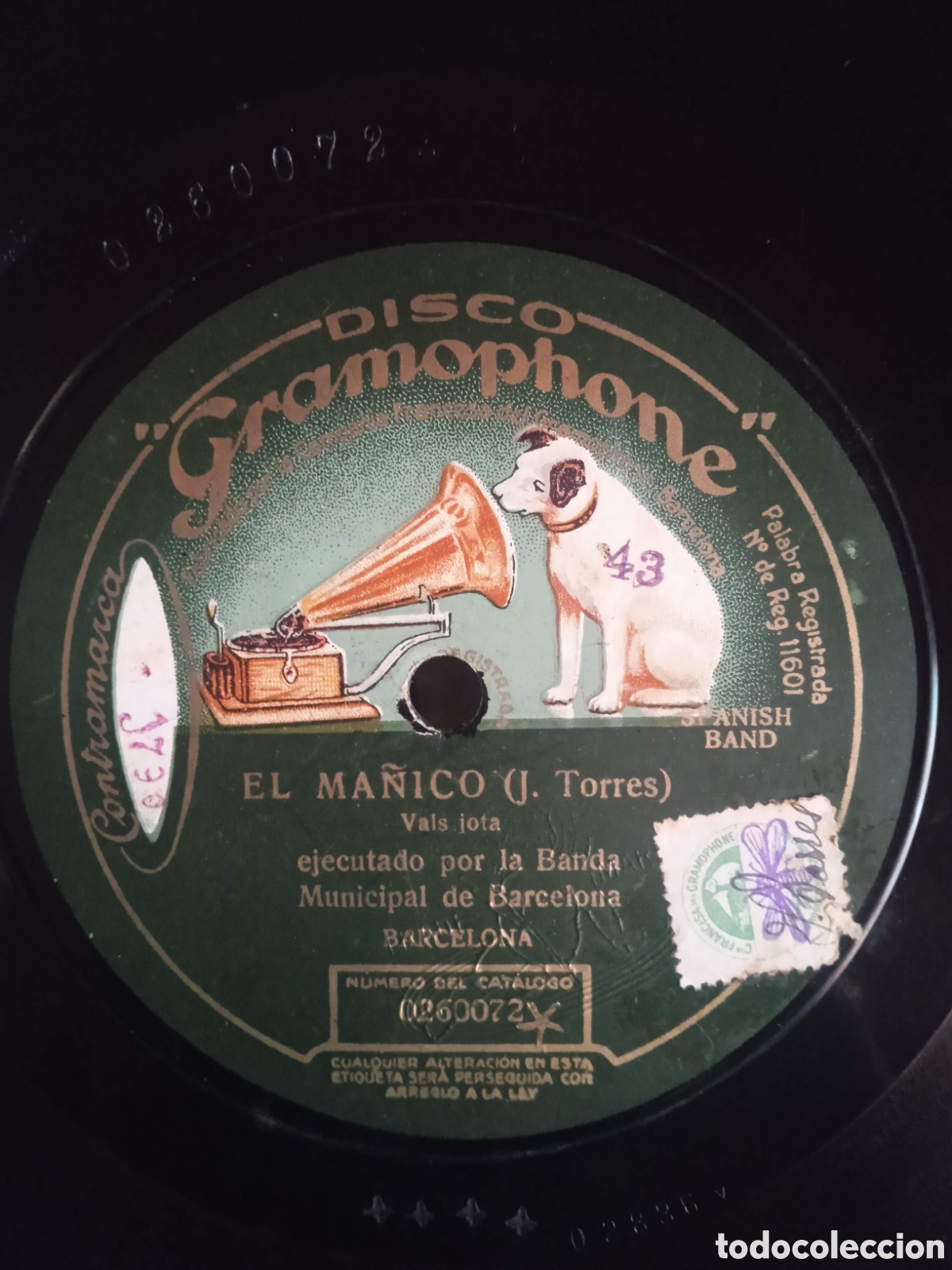 Discos de pizarra: Lote de 14 discos de gram&oacute;fono. - Foto 1