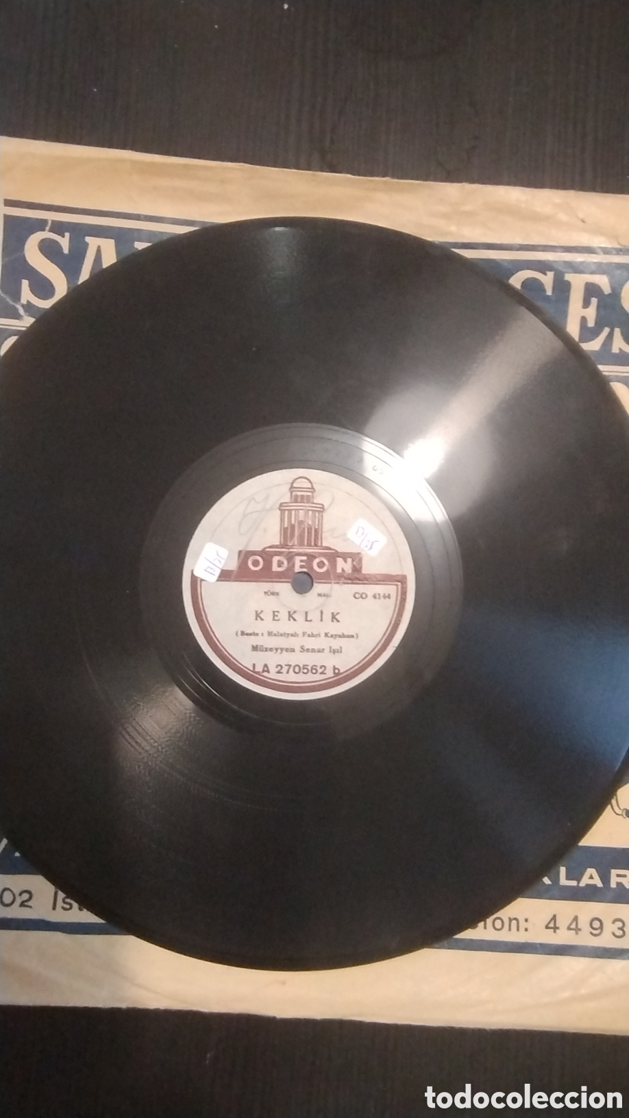 Discos de pizarra: Disco shellac Ode&oacute;n keklik - Foto 3