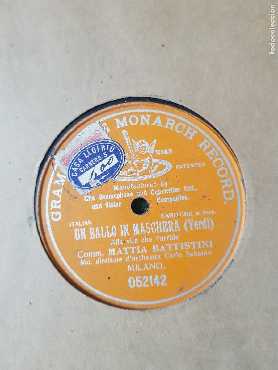 Discos de pizarra: UN BALLO IN MASCHERA (VERDI) - Foto 1