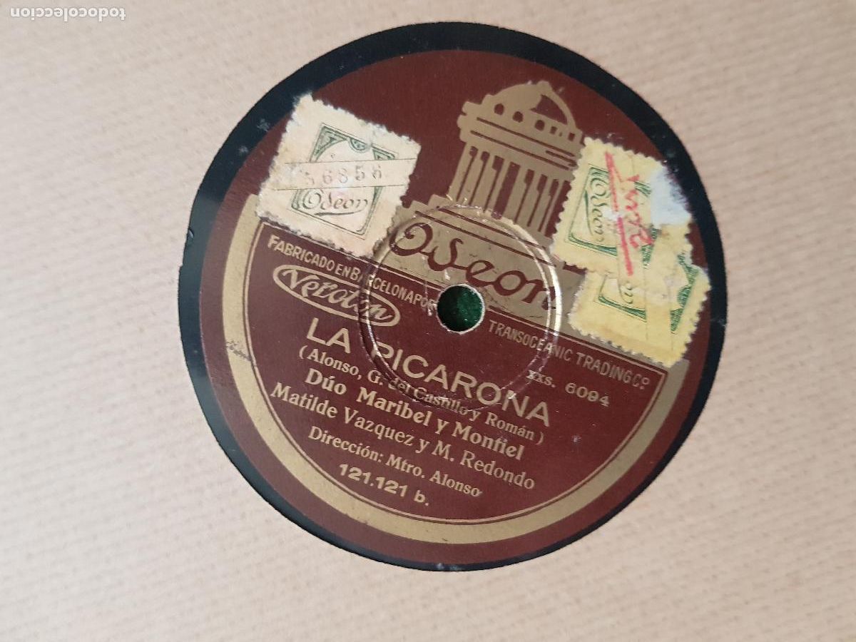 Discos de pizarra: LA PICARONA,DUO MARIBEL Y MONTIEL - Foto 1