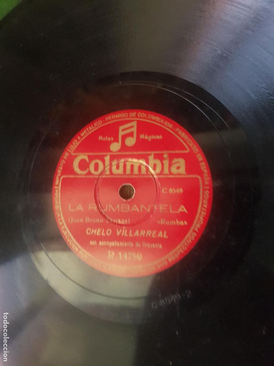 Discos de pizarra: LA RUMBABELA-CHELO VILLARREAL - Foto 4