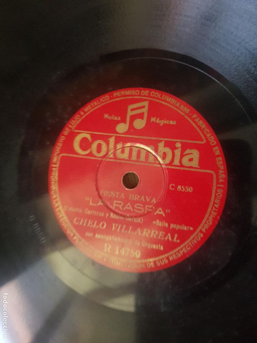 Discos de pizarra: LA RUMBABELA-CHELO VILLARREAL - Foto 1