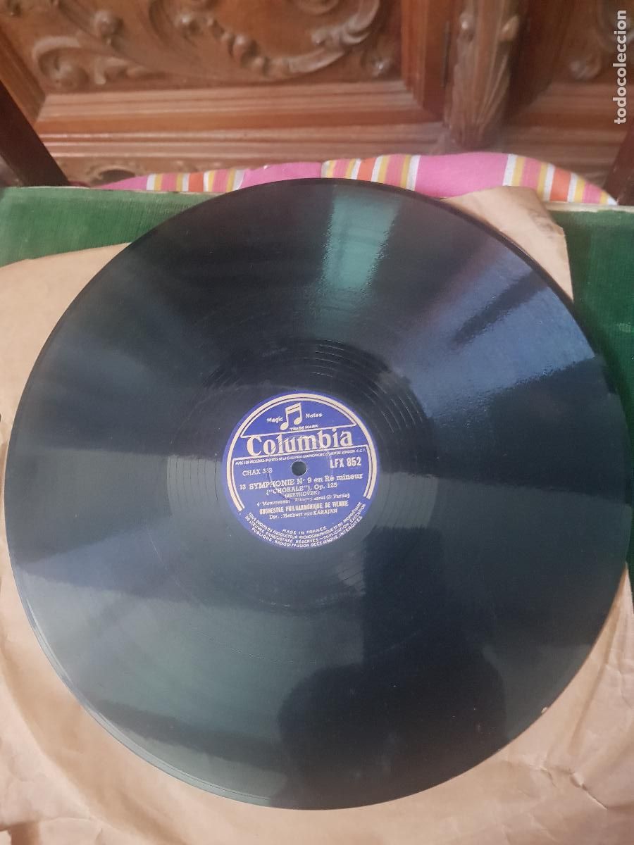 Discos de pizarra: SYMPHONIE N.9 EN RE MINEUR-DIR.HERBERT VON KARAJAN - Foto 2