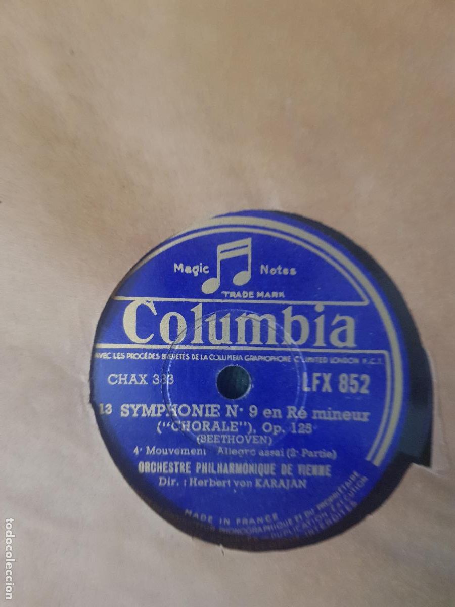 Discos de pizarra: SYMPHONIE N.9 EN RE MINEUR-DIR.HERBERT VON KARAJAN - Foto 3
